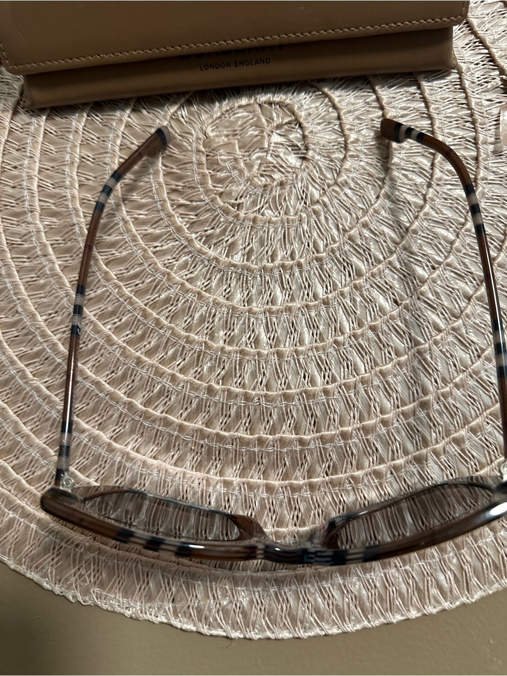 Burberry Tortoiseshell Plaid Square Women's Sunglasses in Brown and Black - Picture 3 of 14